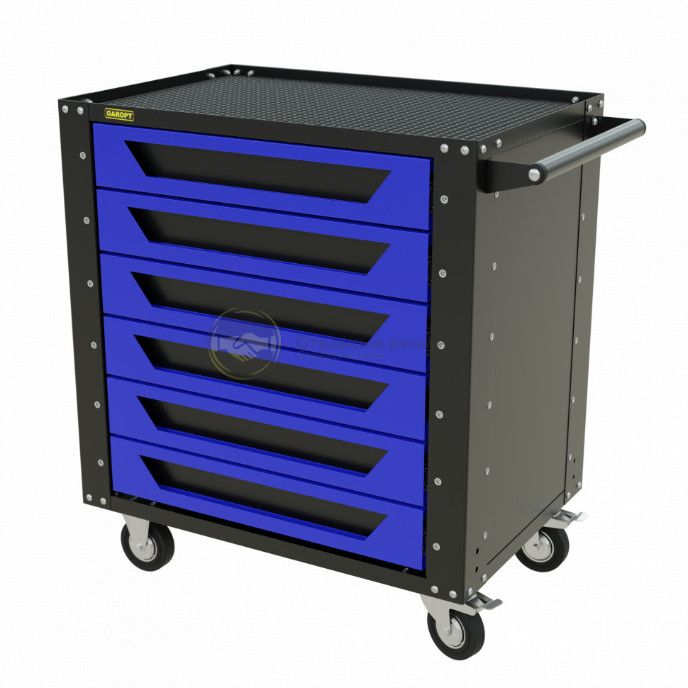 Тележка инструментальная Garopt серия Low-cost 6 ящиков синяя